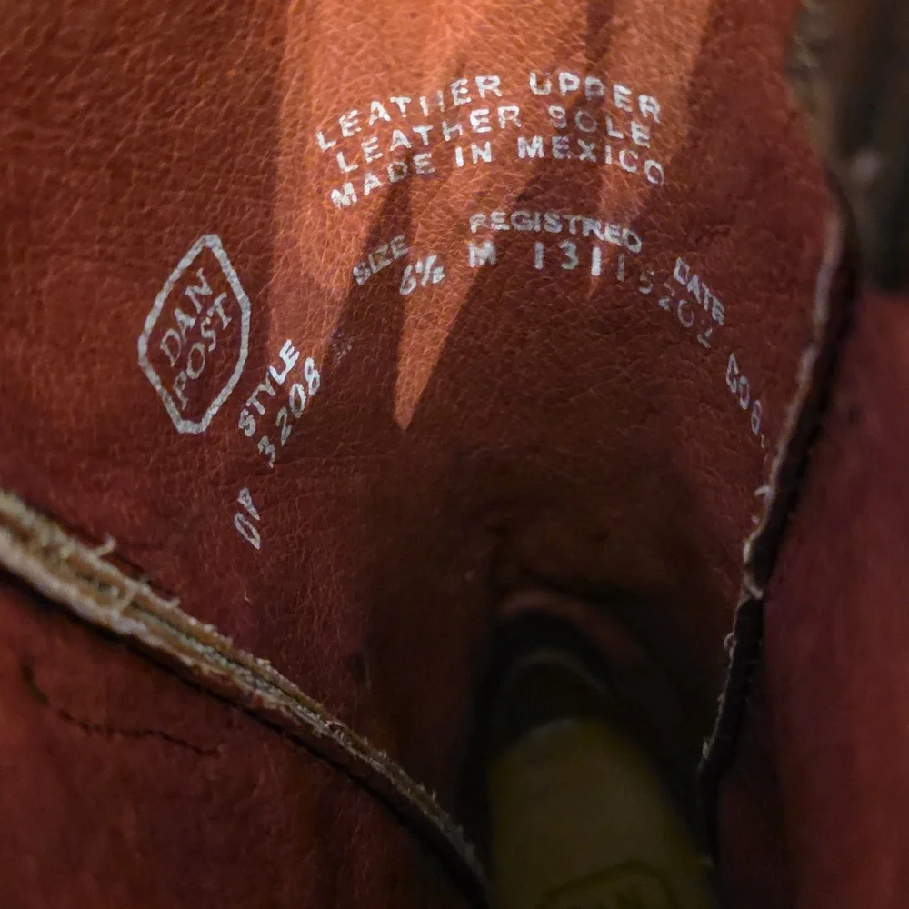 NWT Dan Post Rustic Brown Dirty Bull 13 Snip Western Boots - Picture 6 of 6